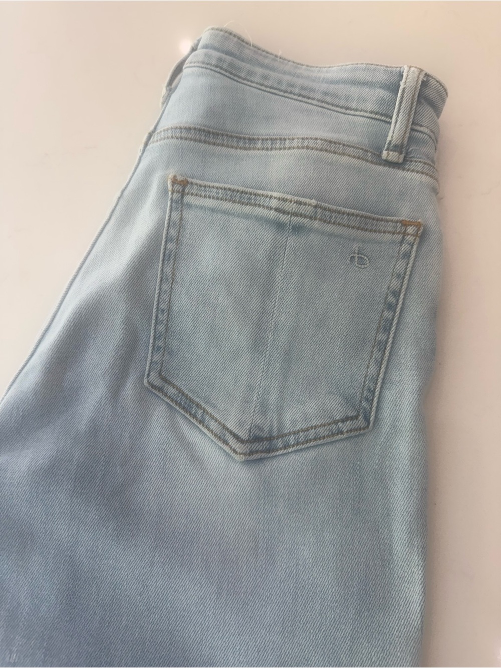 Rag & Bone Nina High Rise Ankle Jeans Size 23 Akron Raw Hem